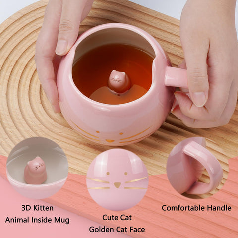 Taza Koolkatkoo regalo con caja hermosa, perfecta para amantes de gatos.