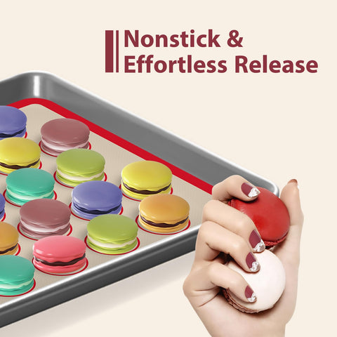 Koolstuffs Macaron Silicona: apto para horno, microondas y refrigerador, gran versatilidad
