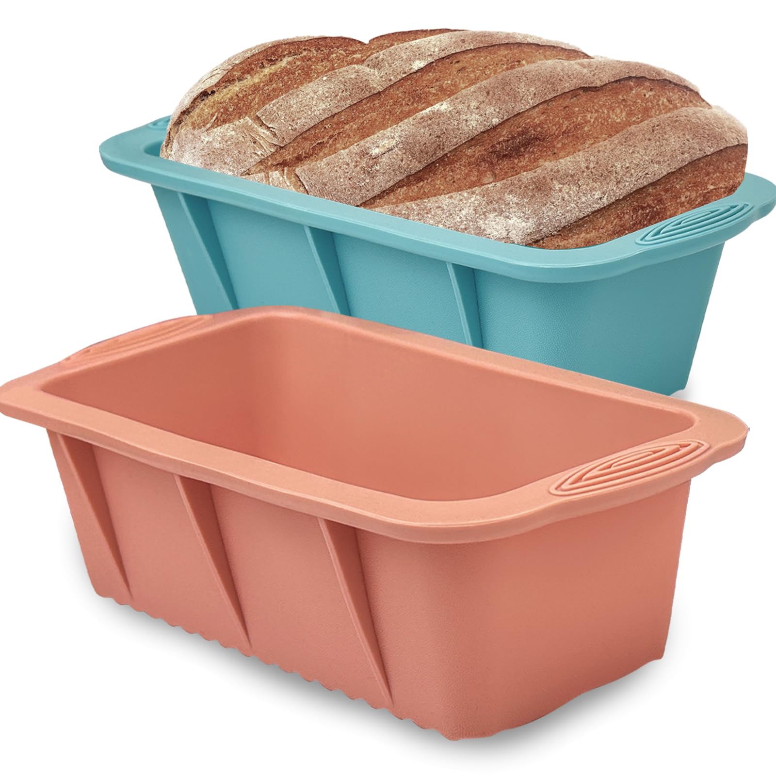 Molde rectangular de silicona Koolstuffs para pan, liberación fácil.
