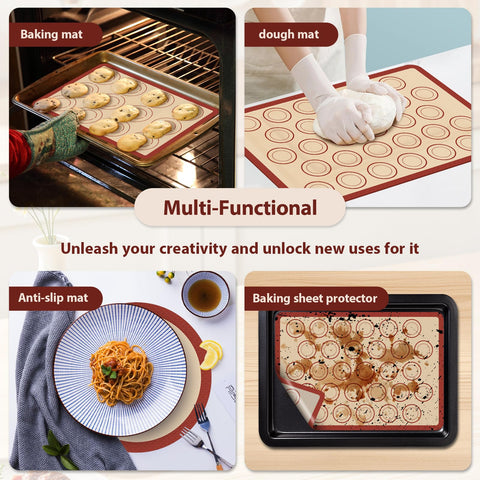 Tapete Koolstuffs de silicona, fácil limpieza, ideal para repostería diaria.