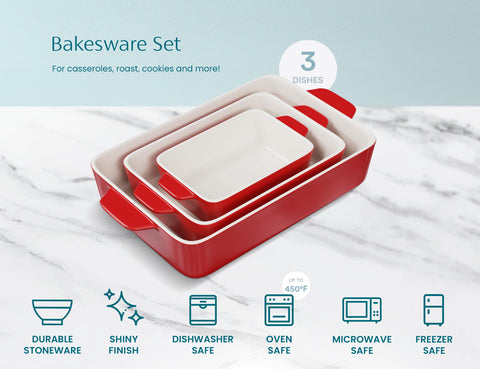 KooK bandejas aptas para horno microondas y lavavajillas para uso diario.