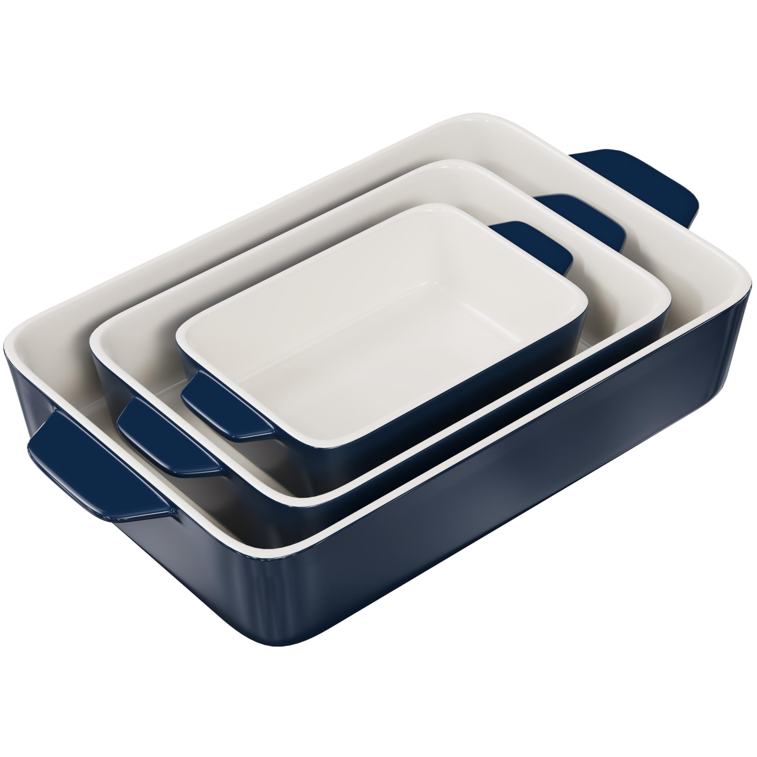 Cazuela cerámica KooK con mangos ergonómicos, fácil transporte del horno a la mesa.