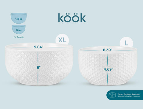 KooK Narbonne: cerámica crema resistente a olores y astillas.