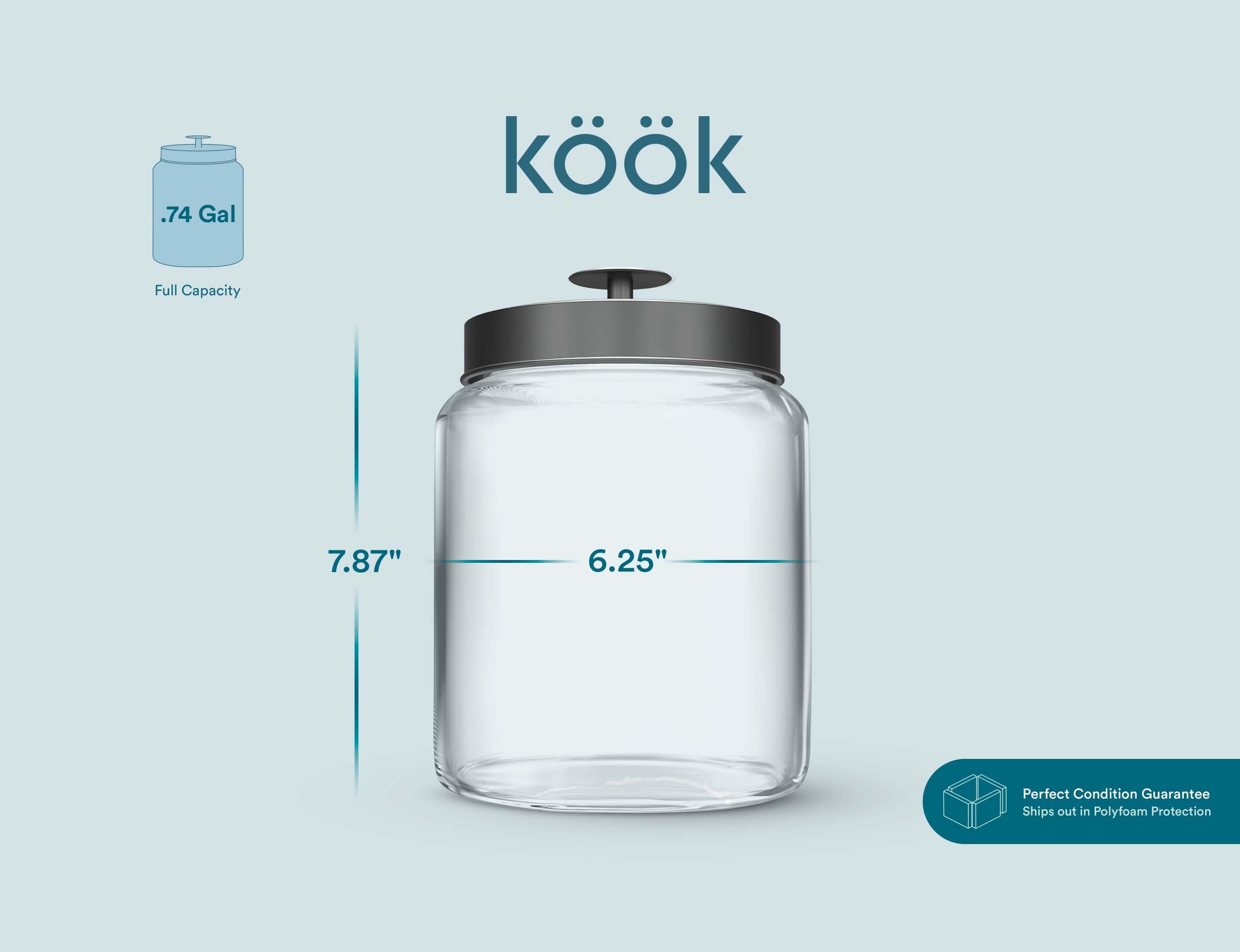 KooK empaque protector garantiza entrega segura y sin daños.