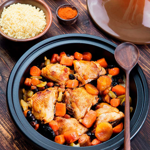 KooK tagine para cocinar y servir, mantiene el calor en la mesa