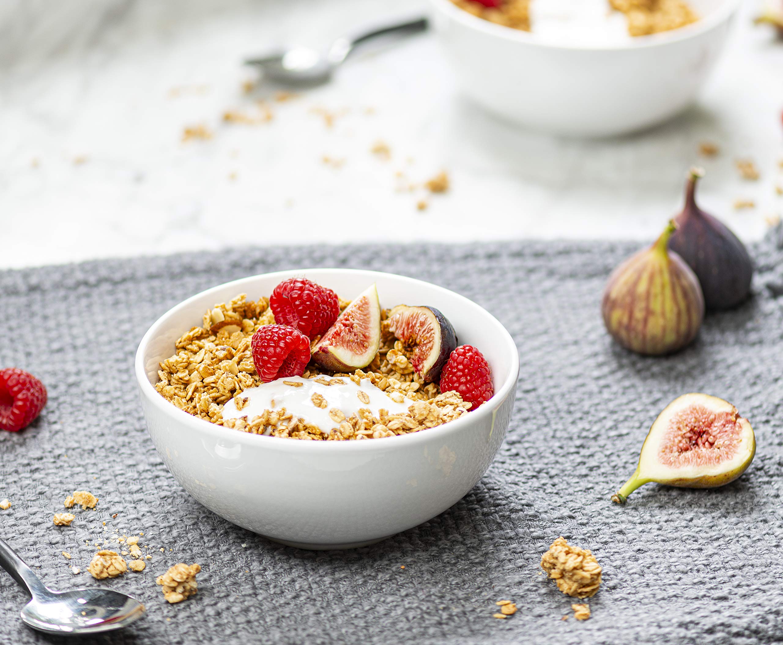 Tazones KooK de cerámica para avena, porciones generosas para la mañana