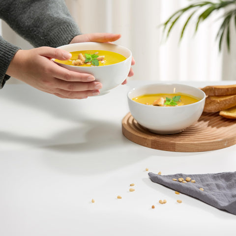 Tazones KooK de cerámica para cereal, ideales para desayunos abundantes