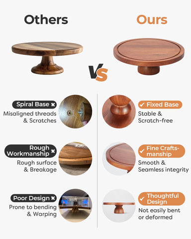Kootek acabado en madera natural, estilo atemporal para cualquier mesa.