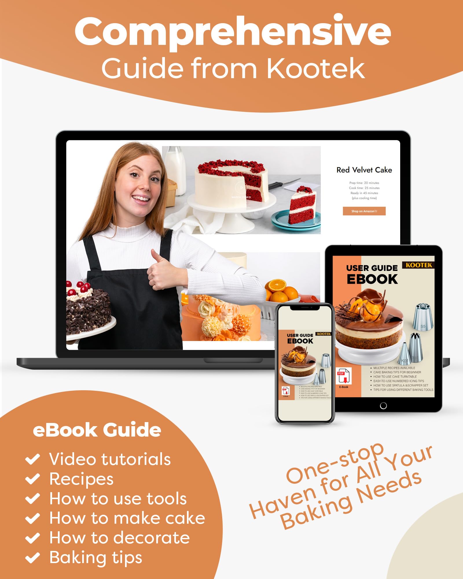 Kootek guía en ebook de uso para mejorar técnicas de repostería