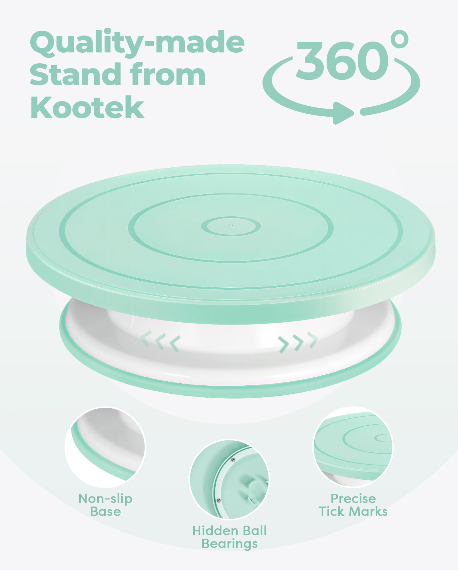 Kootek kit decoracion tortas 158 piezas para crear diseños profesionales en casa.
