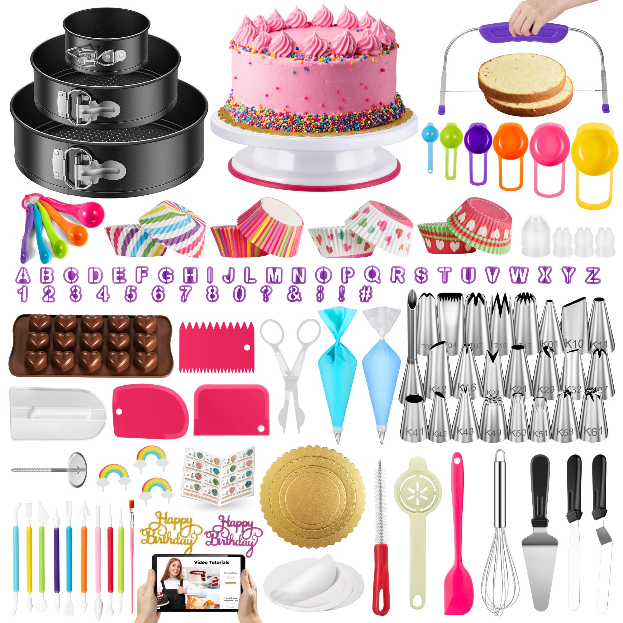 Kootek kit repostaría completo para hornear y decorar pasteles