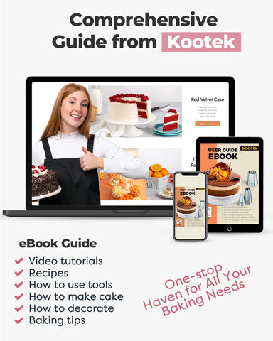 Raspadores de tarta Kootek con tres bordes para diseños variados