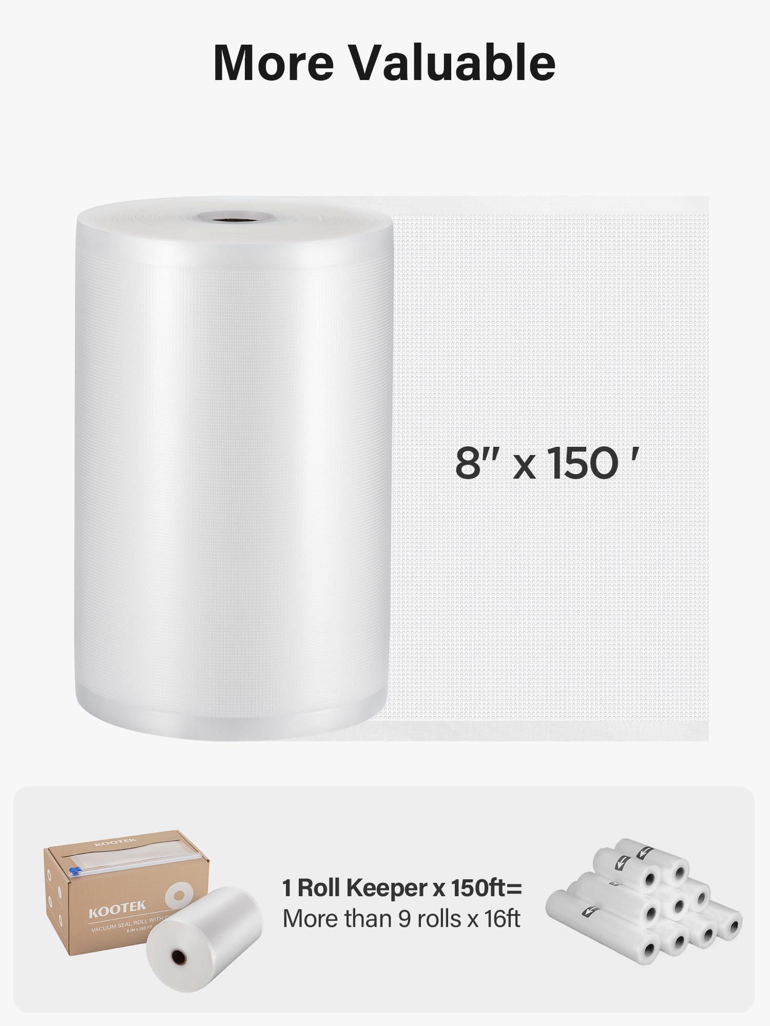 Kootek bolsas de vacío compatibles con todas las selladoras del mercado