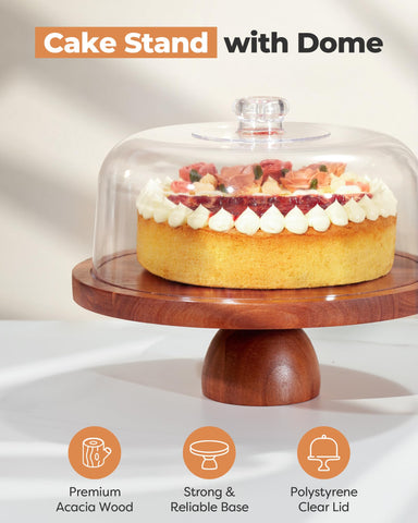 Kootek tabla de charcutería con tapa, amplia para quesos y aperitivos.