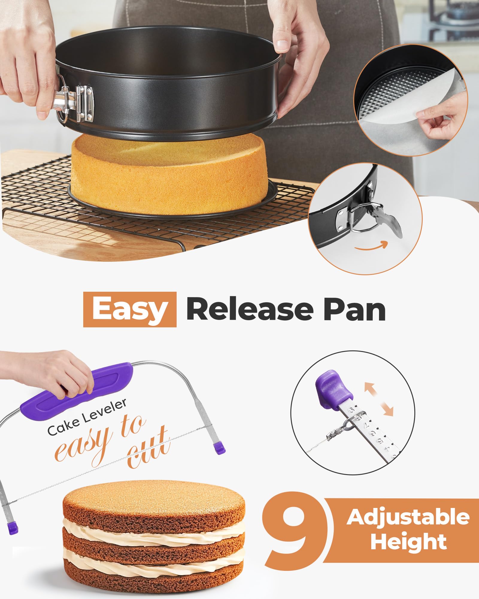 Kootek giratorio para pasteles de 11 pulgadas facilita decoración precisa