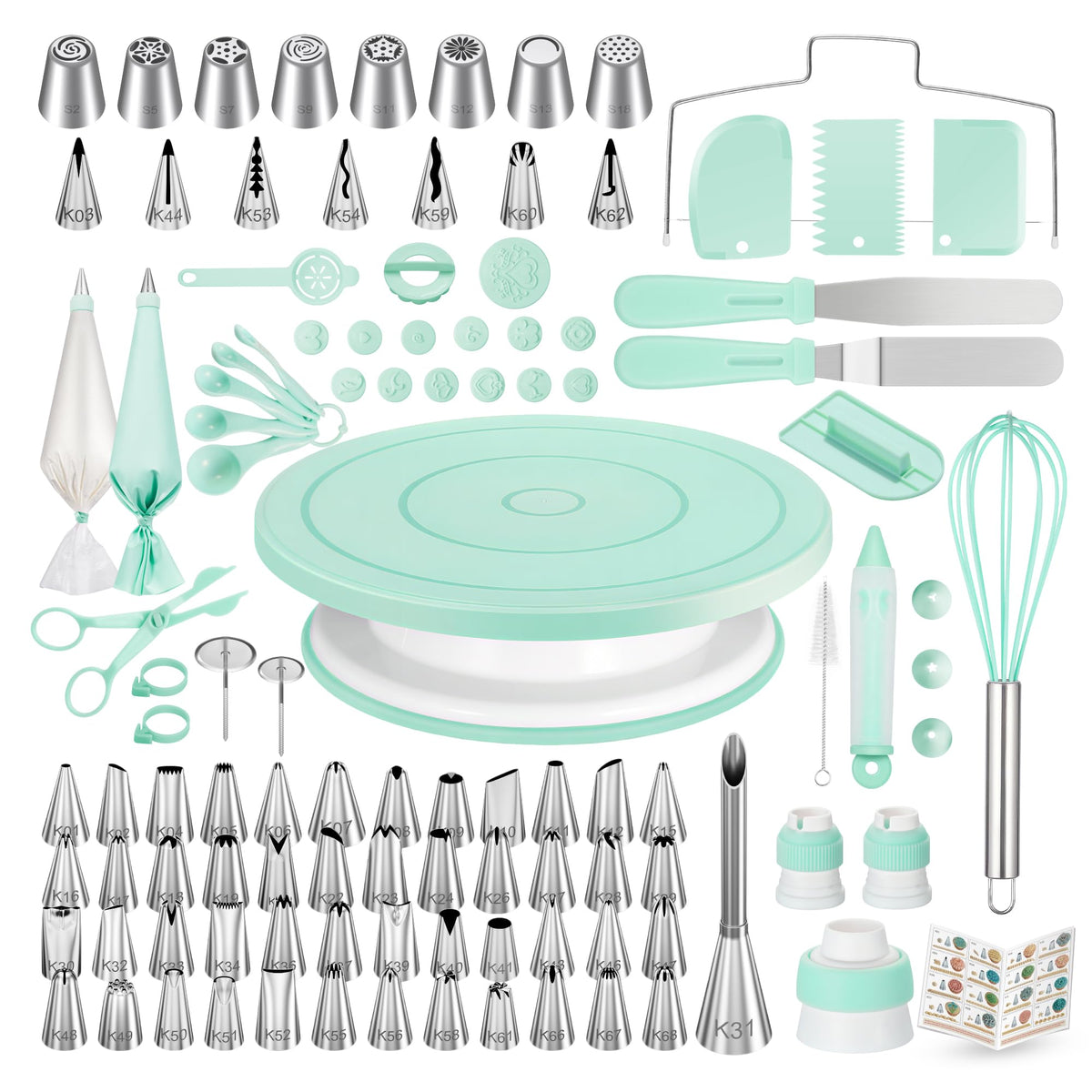 Kootek torta giratoria 360° para decorar con movimientos suaves y resultados precisos.