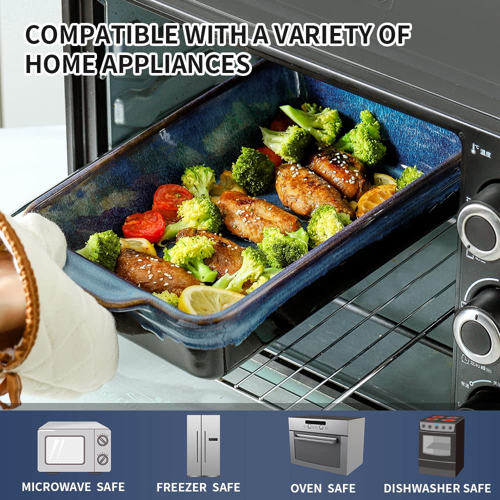 KOOV bandeja hornear segura a 500°F, apta para horno y microondas.