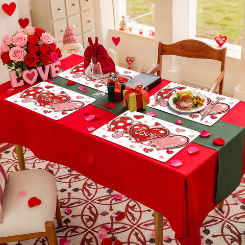 KOPOOEOE conjunto de 6 manteles duraderos para múltiples eventos