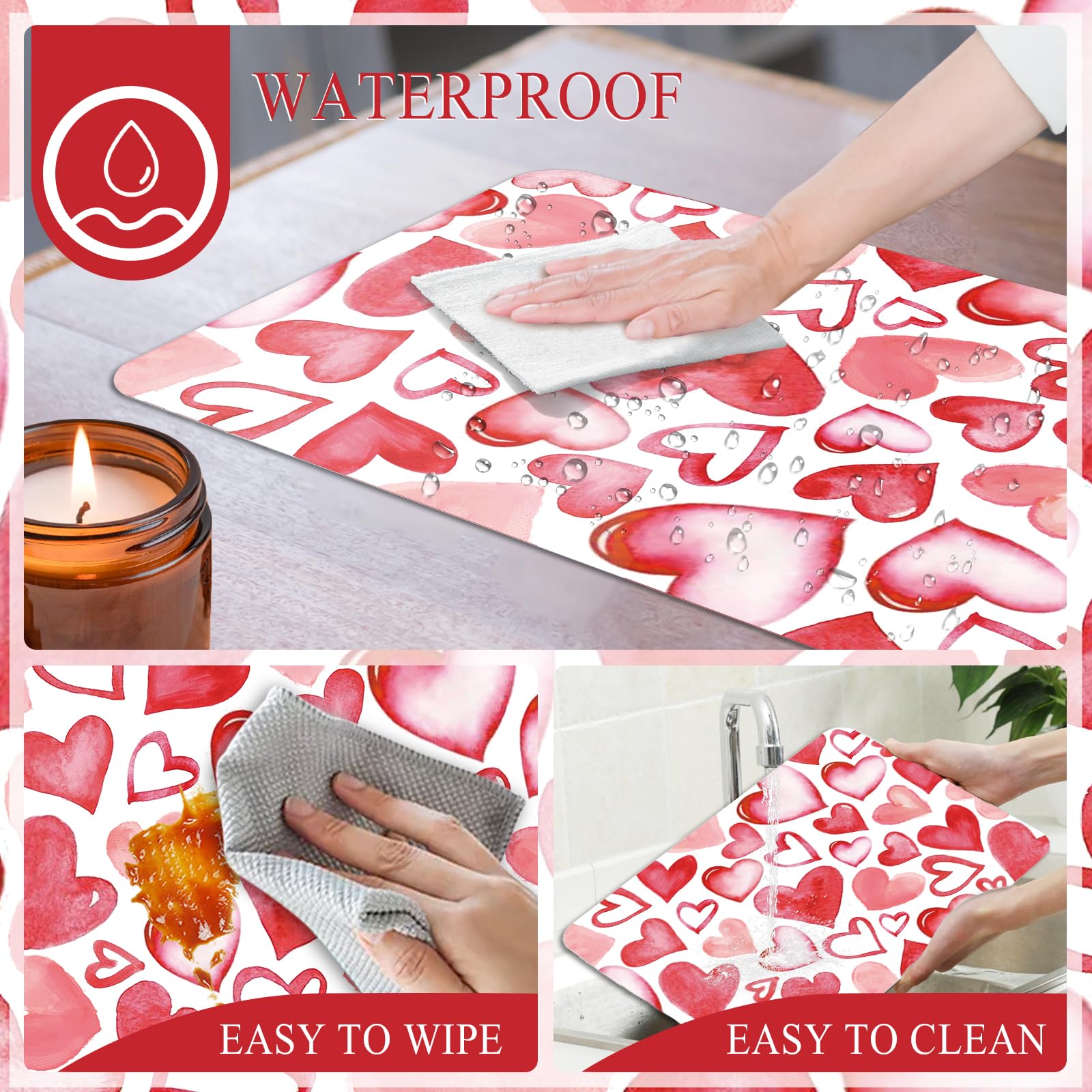 KOPOOEOE mantel plástico resistente al agua y a manchas para la mesa.
