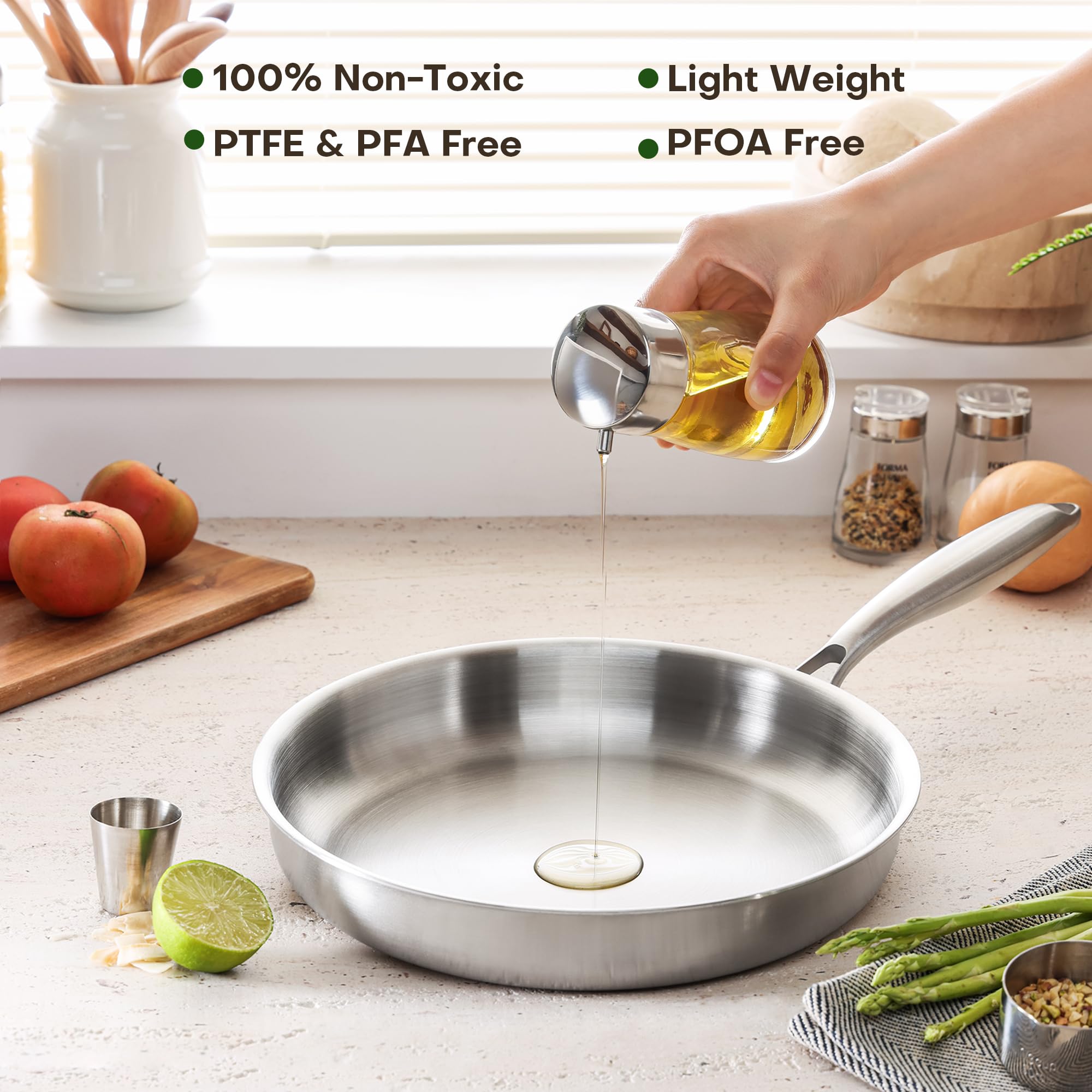 Sartén Kordichef con mango ergonómico para un manejo cómodo al cocinar.