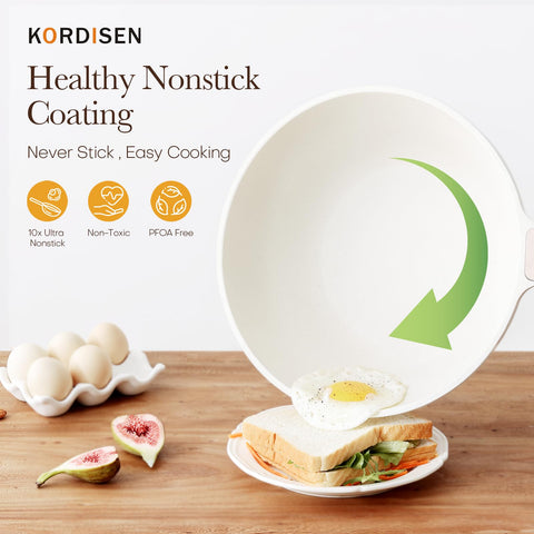 Wok Kordisen con base magnética apta para inducción, cocina rápida y distribución uniforme del calor.
