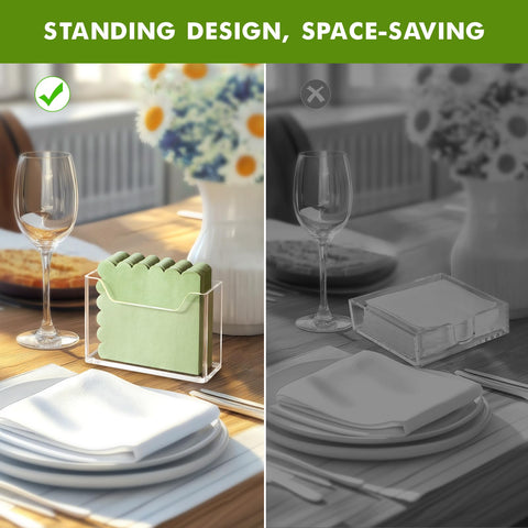 Kordory porta servilletas acrílico, diseño decorativo que realza la mesa.