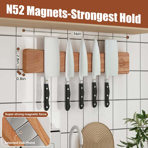 KORELION WOOD imanes N52 primer plano, gran fuerza de sujeción.