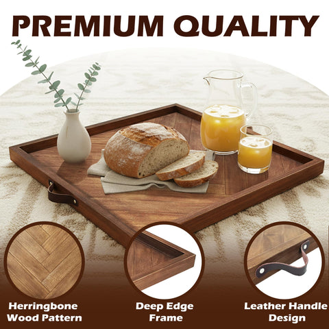 Bandeja koretech usada para servir desayuno en cama y decoración.