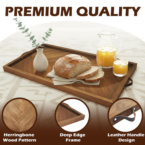 Bandeja Koretech rectangular para servir desayuno en cama