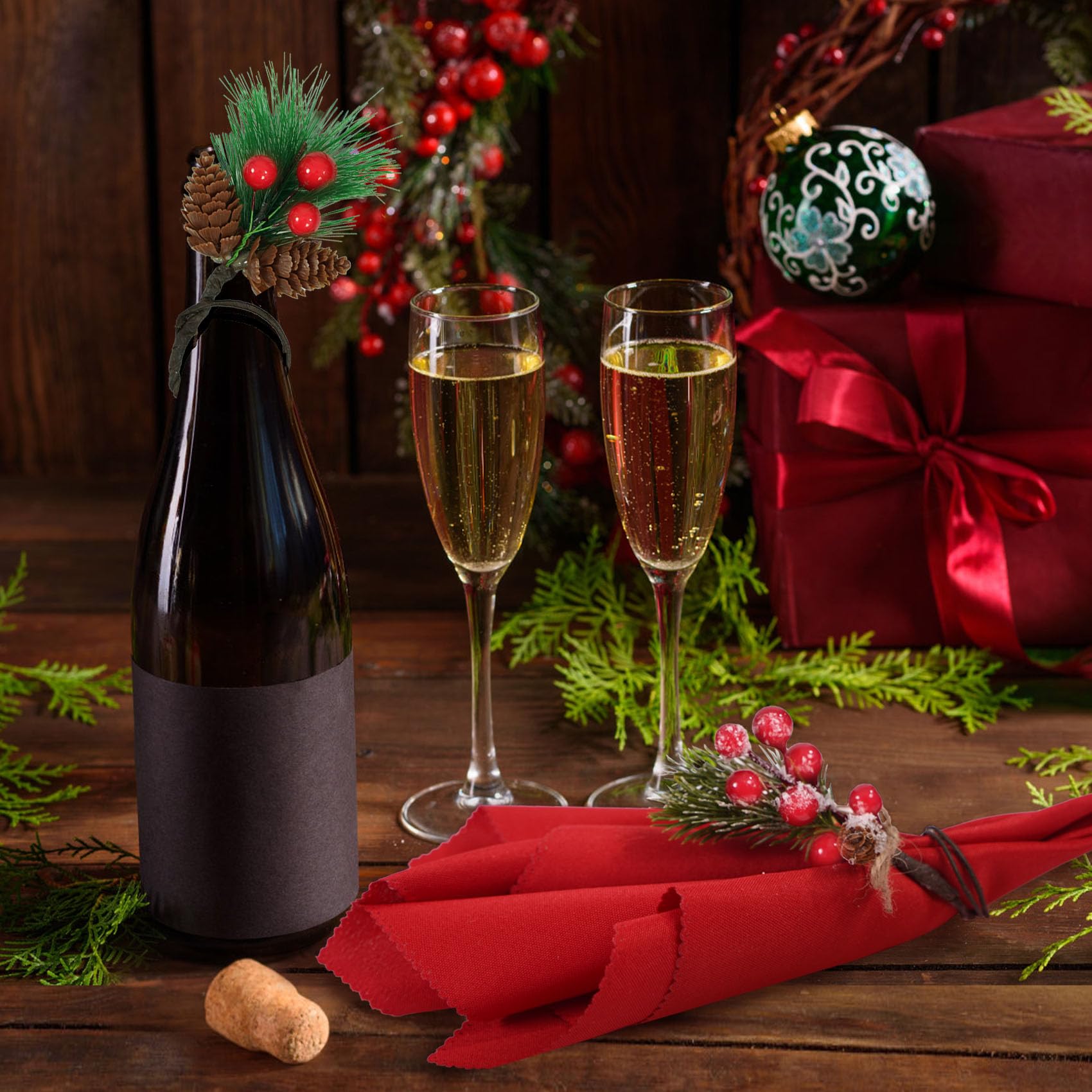 Korlon Tec servilletas navidad para bodas y celebraciones, versátiles.