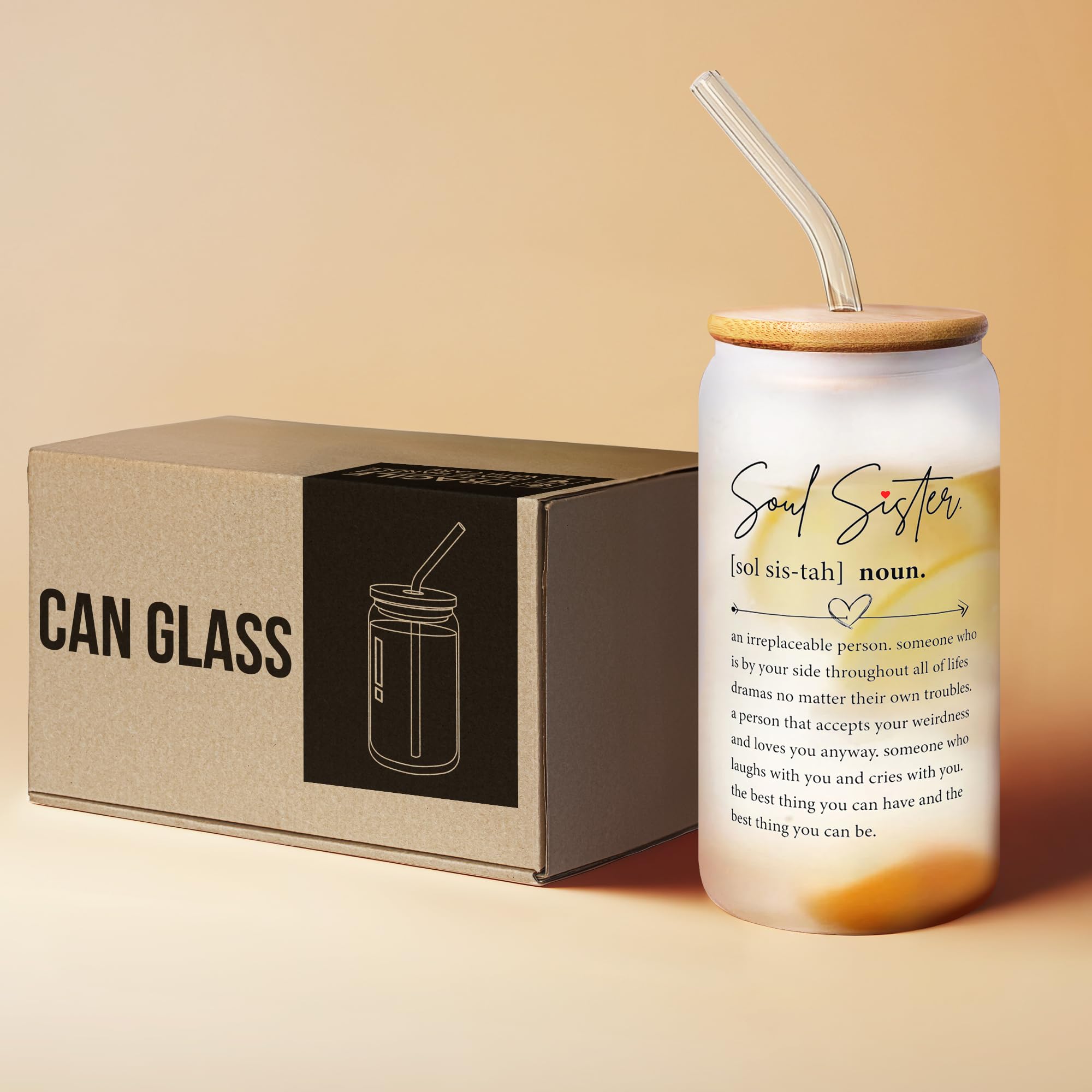 KORUBIA Vaso Lata 16oz empaque regalo listo para entregar