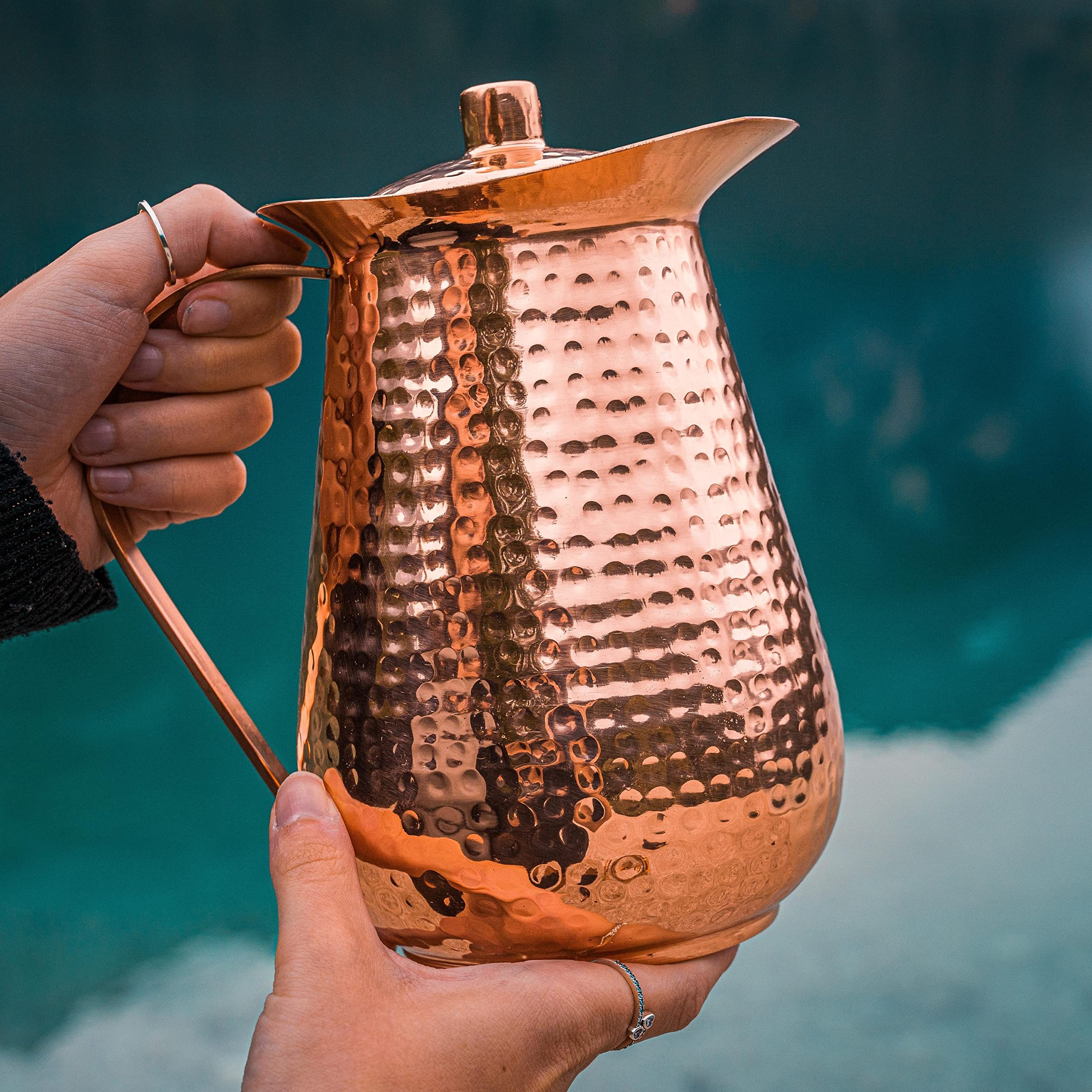 Kosdeg jarra de cobre, regalo ideal para cumpleaños.