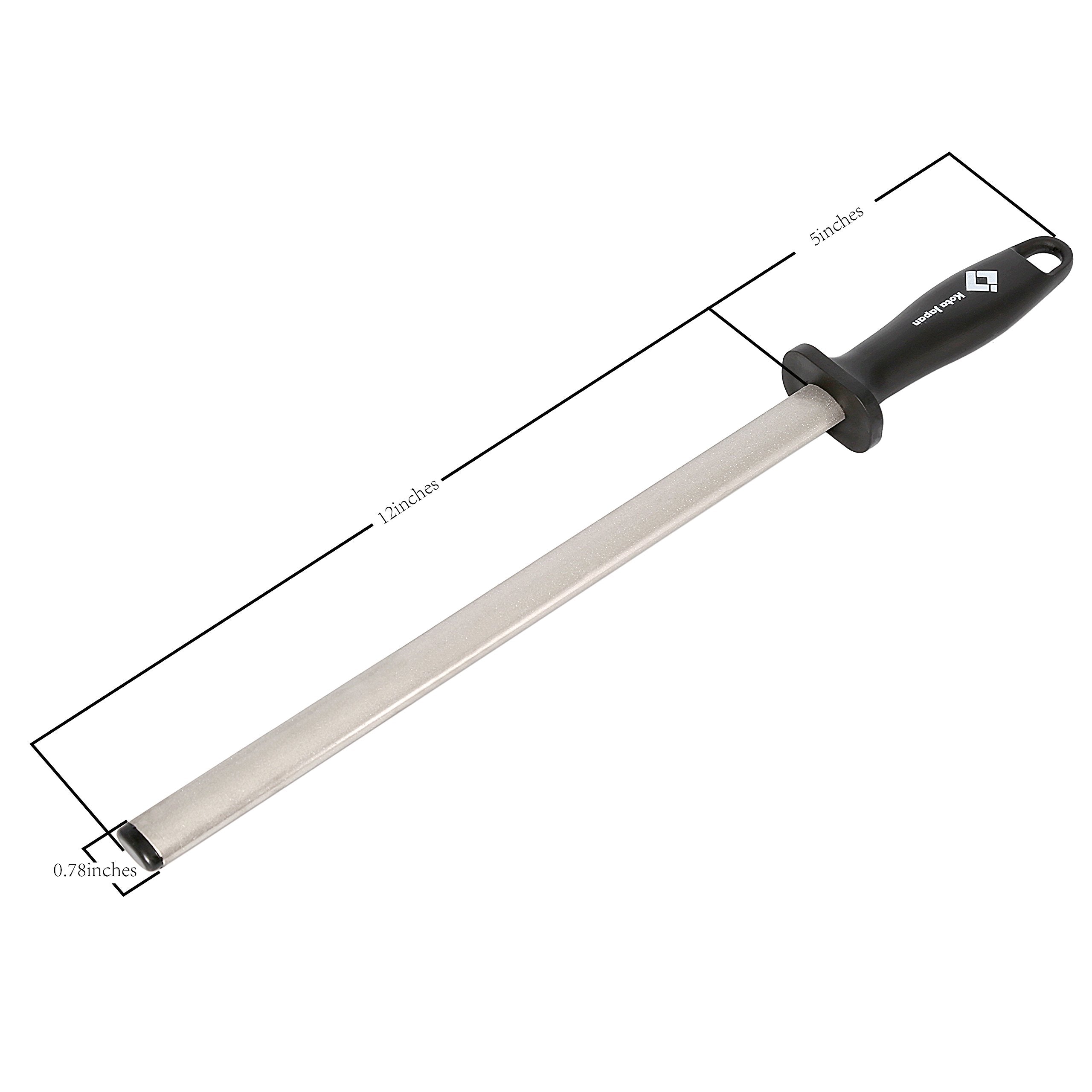 Kota Japan afilador diamante varilla, útil para afilar cuchillos de cocina y campo