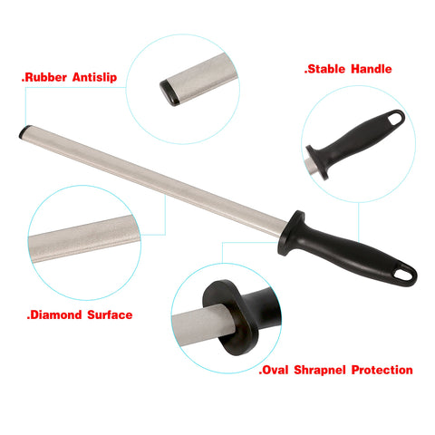 Kota Japan afilador diamante varilla, superficie duradera para cuchillos de alta resistencia