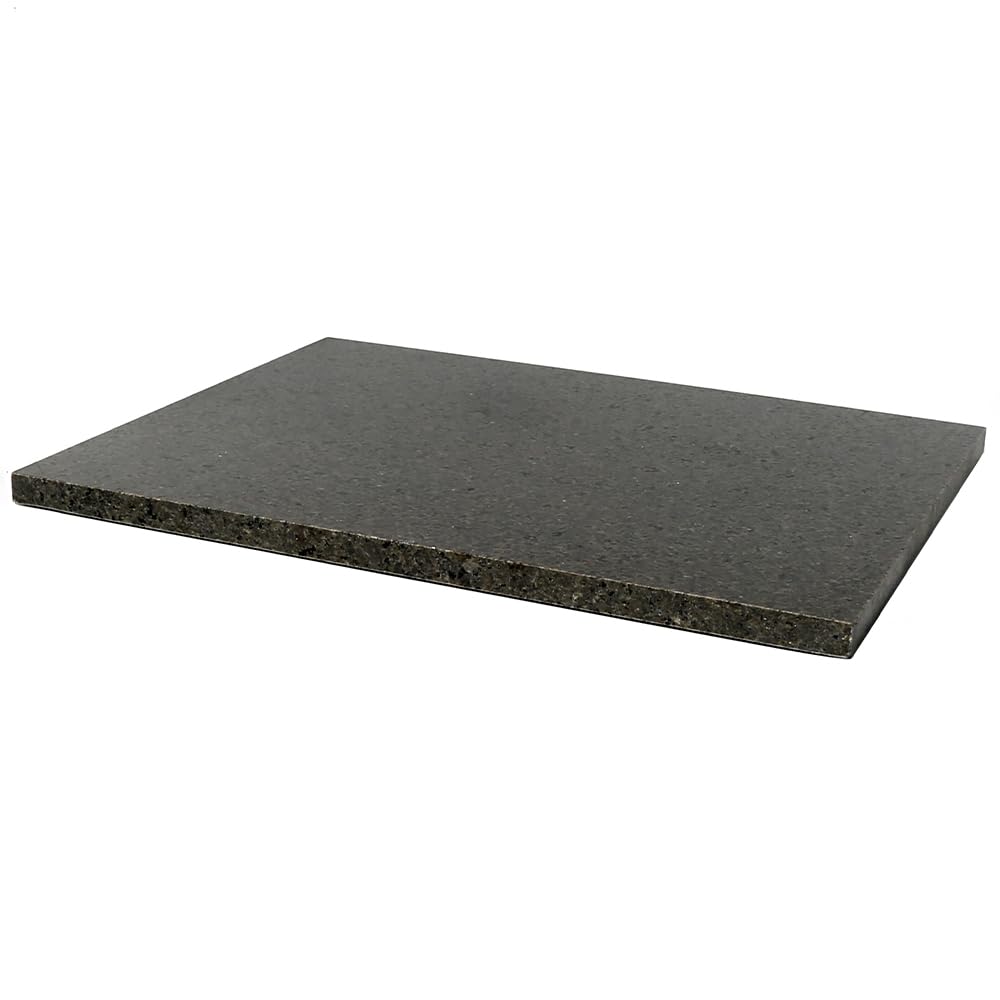 Tabla Kota Japan de masa en granito negro 12x16 con vetas elegantes para amasar.