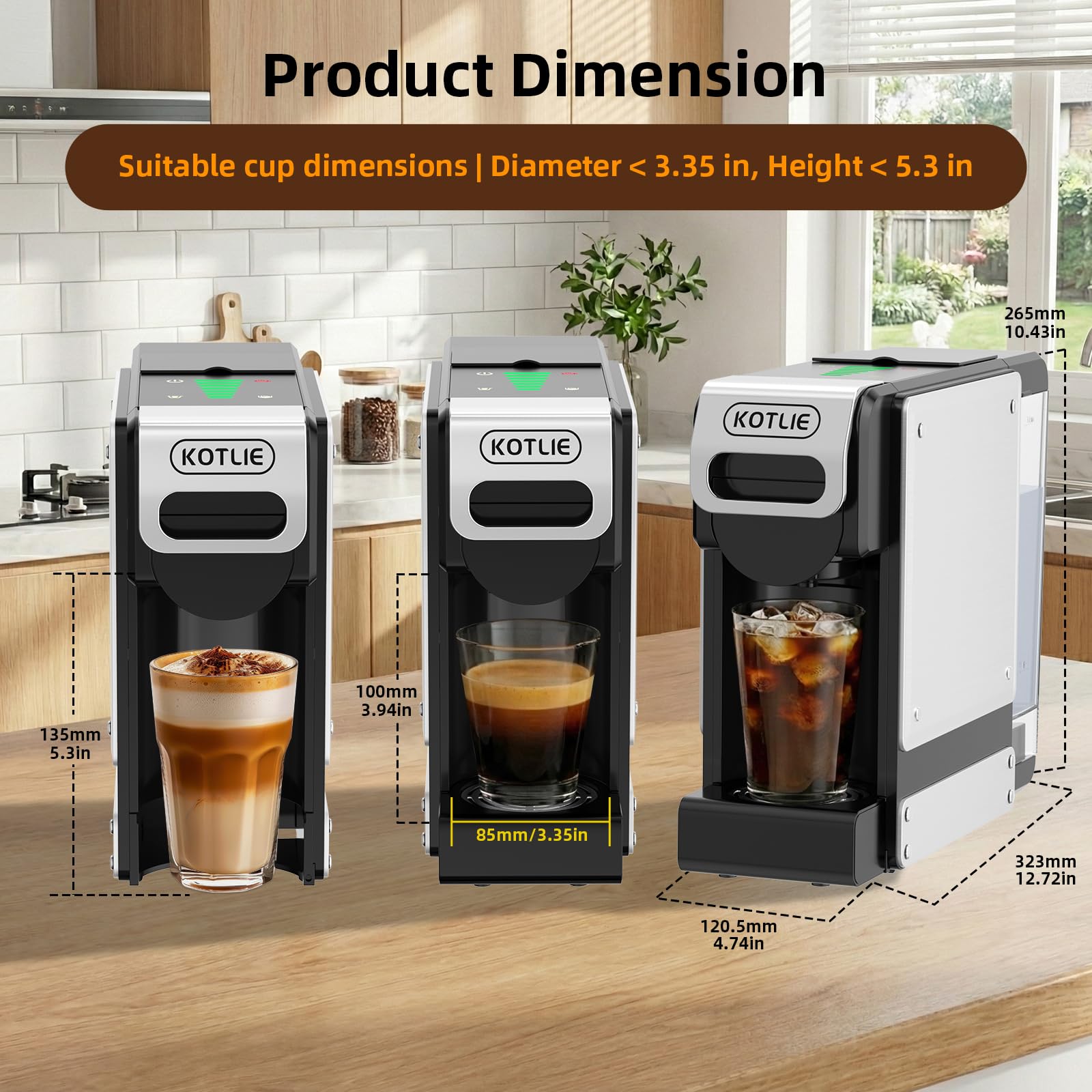 KOTLIE cápsulas K-Cup compatibles para variedad de cafés