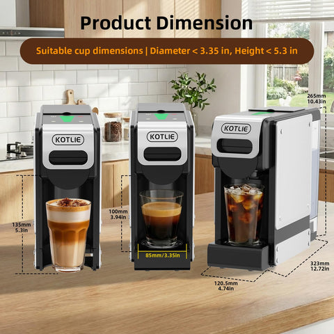 KOTLIE cápsulas K-Cup compatibles para variedad de cafés