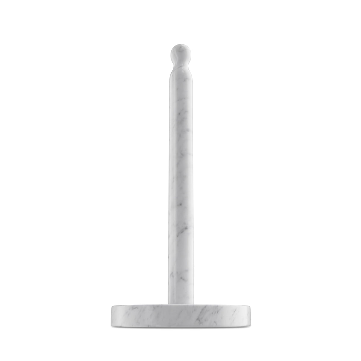 Portarrollos Koville de papel Carrara sobre encimera, diseño elegante para la cocina.