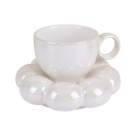 Acabado mate en la taza cerámica Koythin, aspecto elegante y suave.