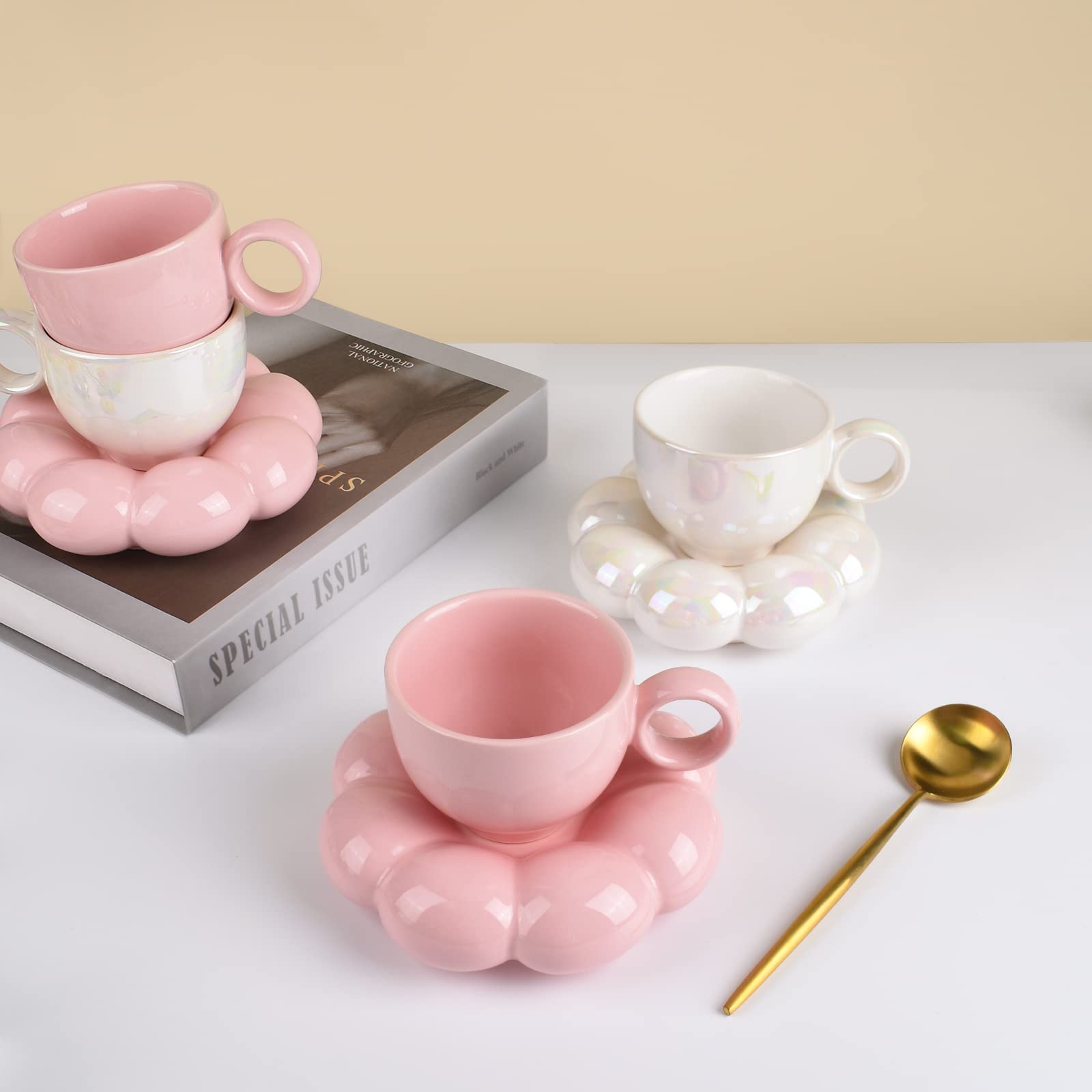 Taza cerámica Koythin 200 ml, tamaño cómodo para bebidas calientes.