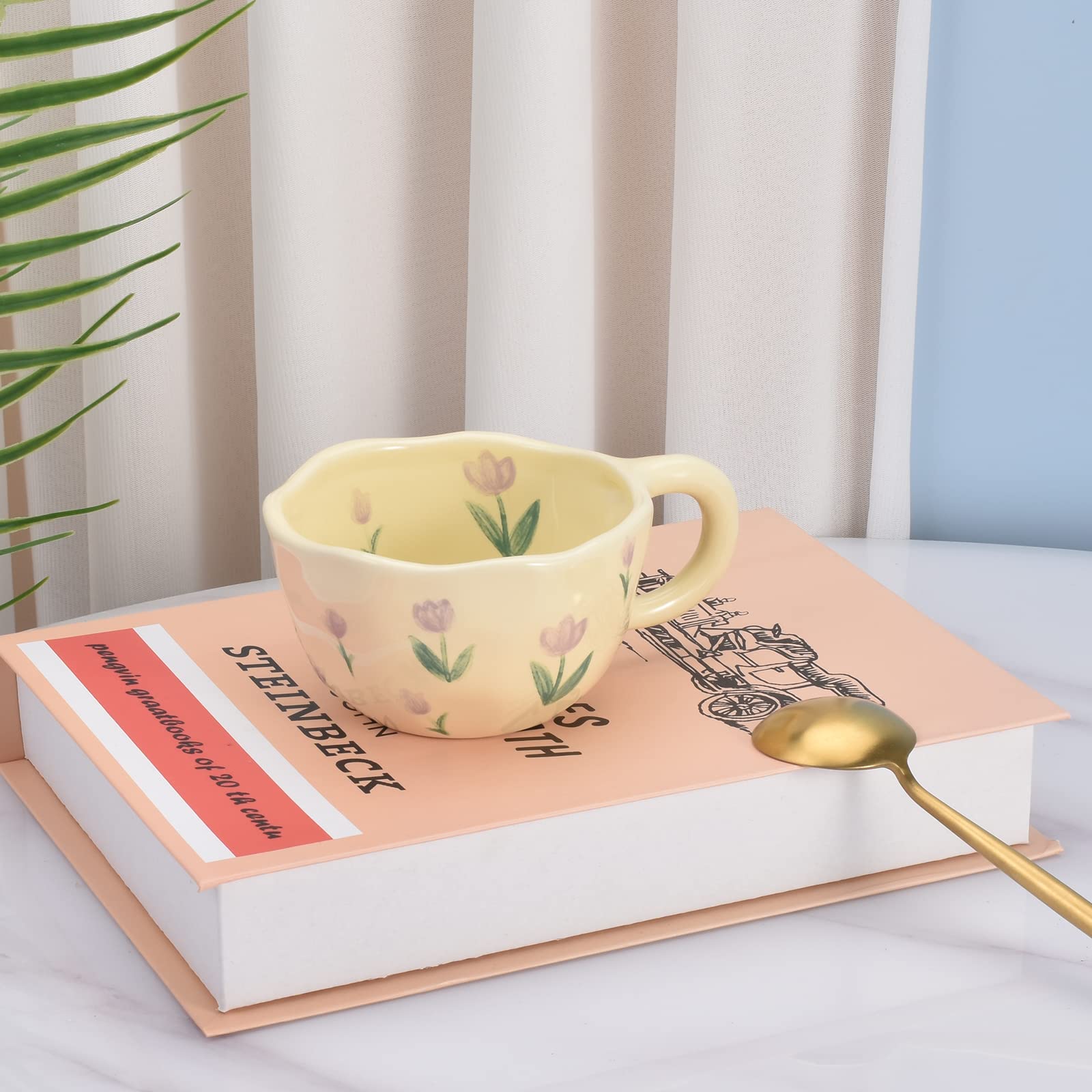 Taza Koythin de 250 ml, ideal para latte o chocolate caliente.