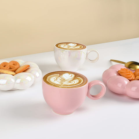 Taza para desayuno zen Koythin, ideal para té o café.