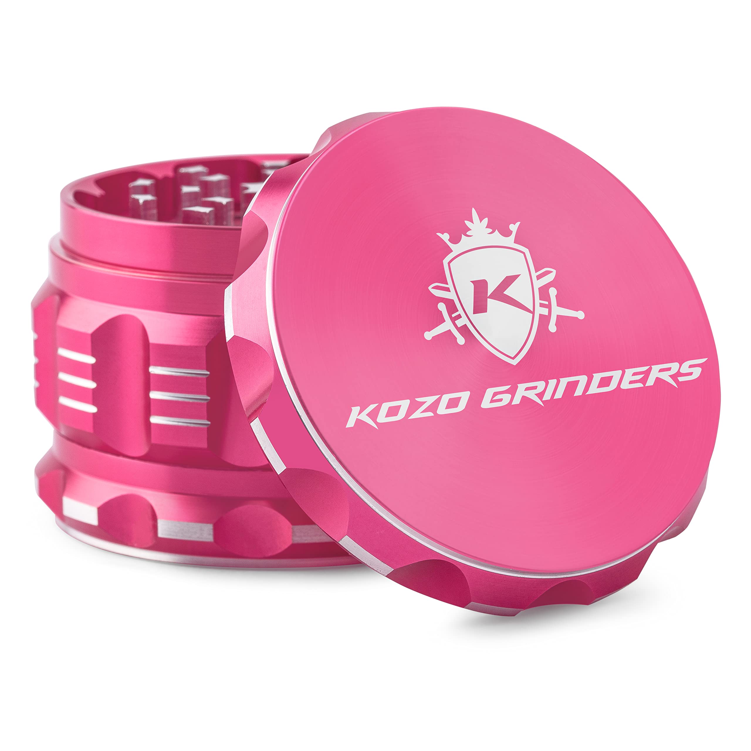 KOZO molinillo de 2.5 pulgadas con tapa magnética para uso cómodo y limpio.