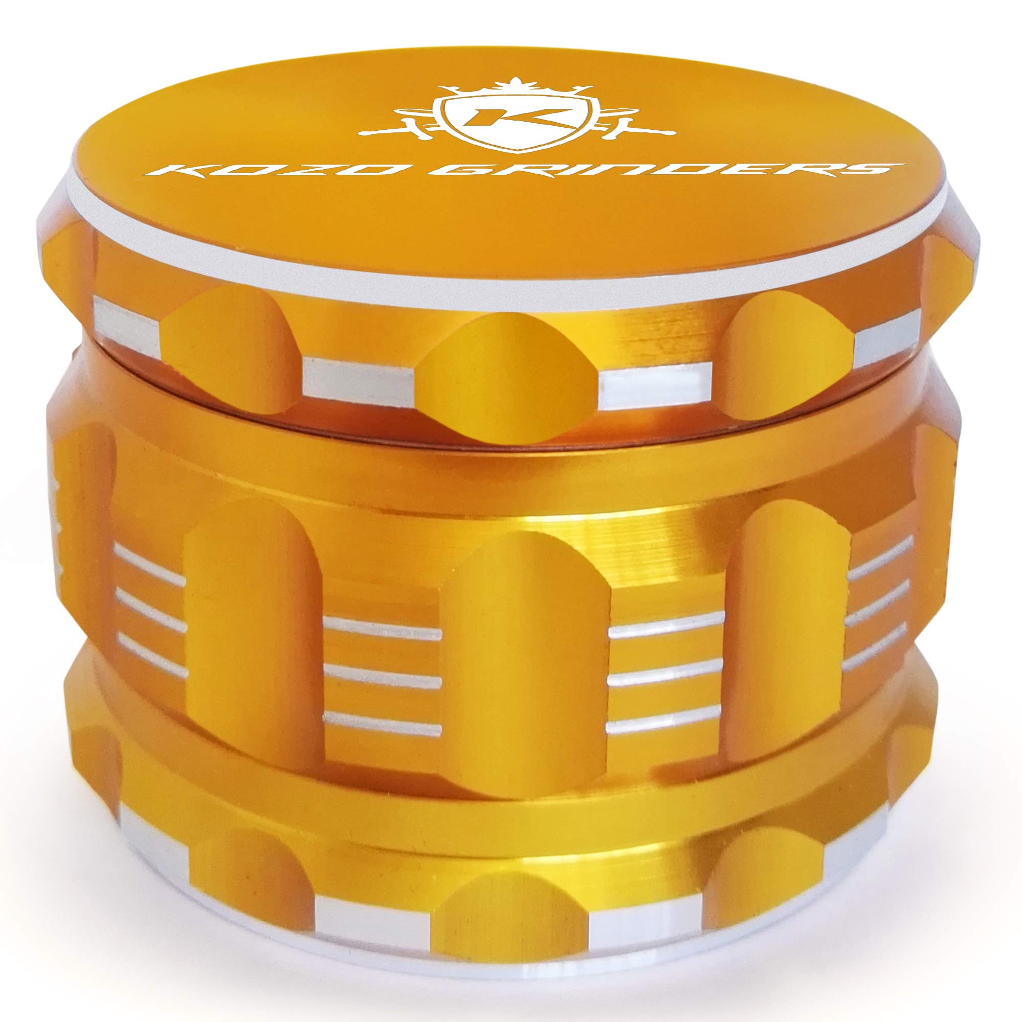 KOZO molinillo 2,5 pulgadas con tapa magnética para molienda rápida