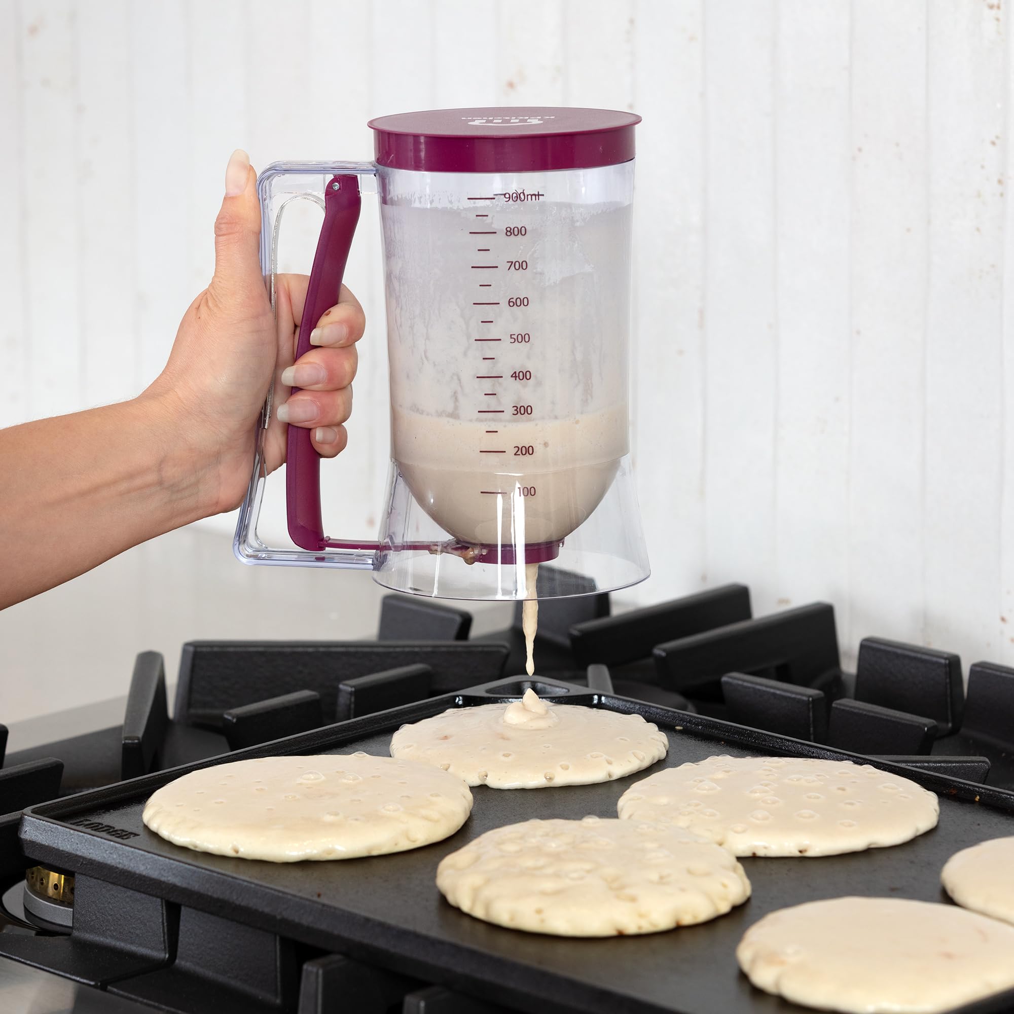KPKitchen dispensador de masa para panqueques masas espesas con facilidad