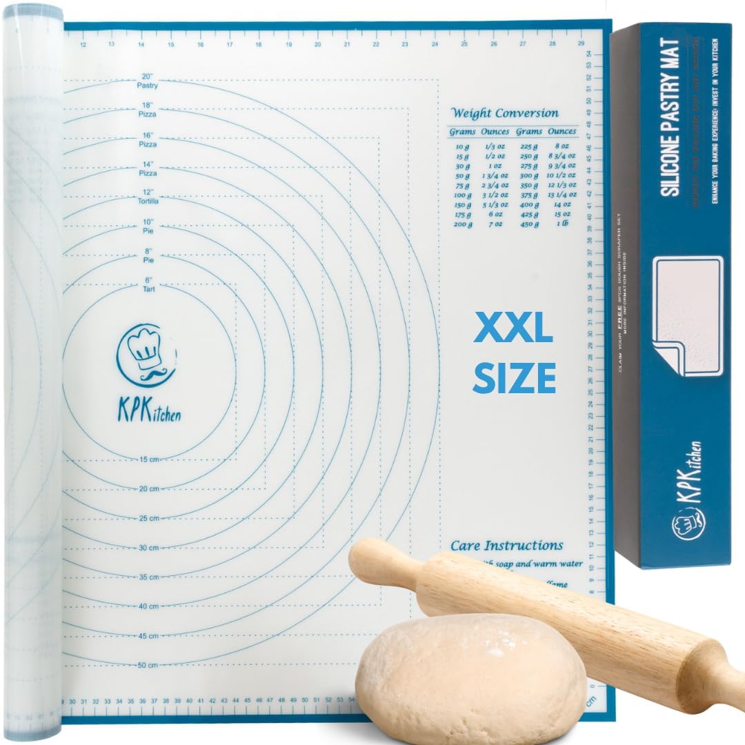 KPKitchen manta silicona XXL con medidas impresas para hornear con precisión
