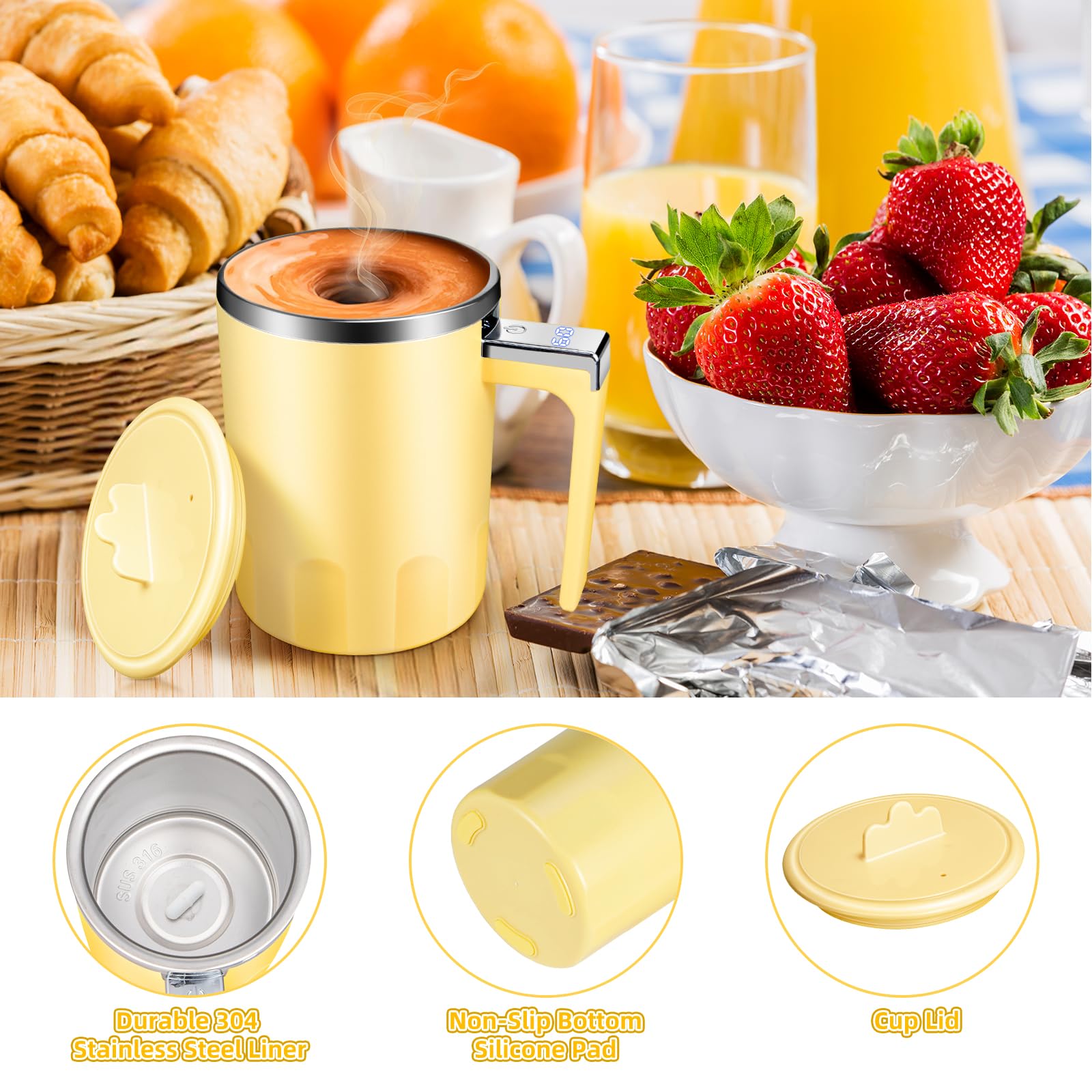 Taza portátil para oficina y casa, lista para usar