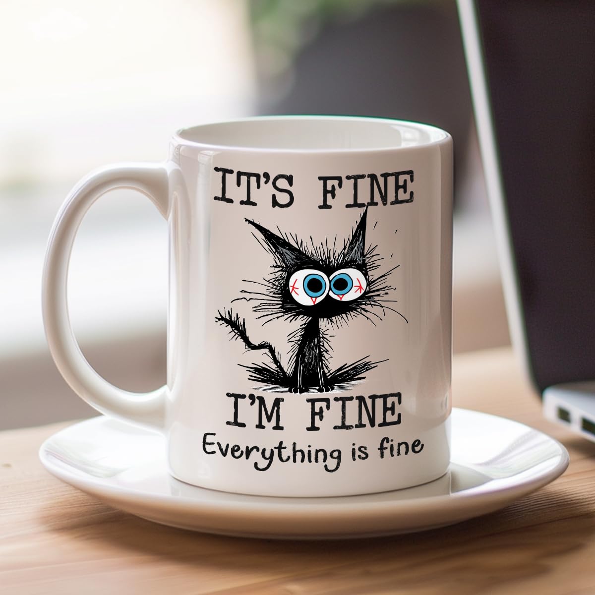 Taza Kraftiful apta para lavavajillas y microondas, comodidad diaria.