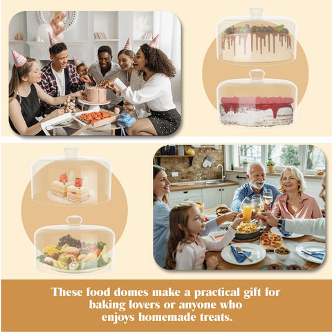 Krbnk regalo práctico de campana cristal para amantes de la repostería