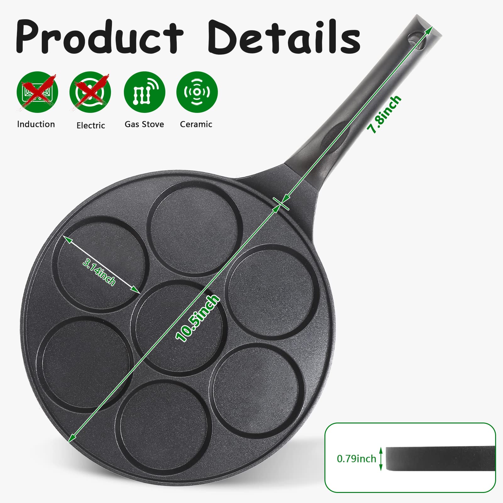 KRETAELY panqueques mini en formas para desayunos prácticos.